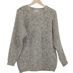 Vintage 90s DD Sloane Mohair Sweater Cozy Coastal Fisherman Heritage Preppy Med